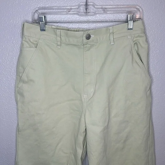 OBEY Women's Brighton Crop Carpenter Pant In Cucumber Size 30 - Picture 3 of 7